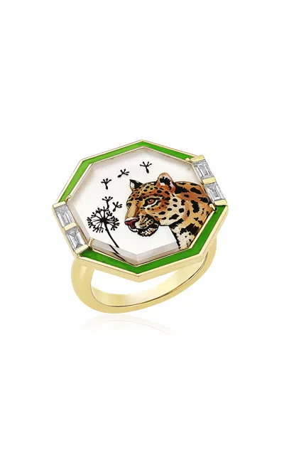 Francesca Villa 18k Yellow Gold Close Encounters Make A Wish Ring