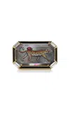 Francesca Villa Make A Wish; Shopping Time 18k Yellow Gold Multi-stone Ring In Black