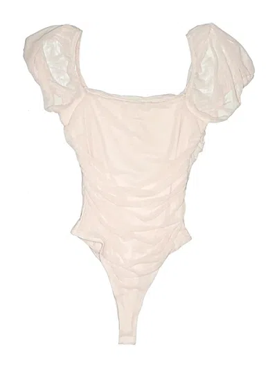 Pre-owned Francesca's Bodysuit In Ivory