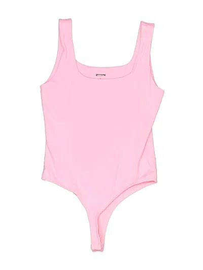 Pre-owned Francesca's Bodysuit In Pink