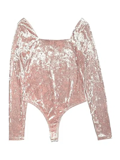 Pre-owned Francesca's Bodysuit In Pink
