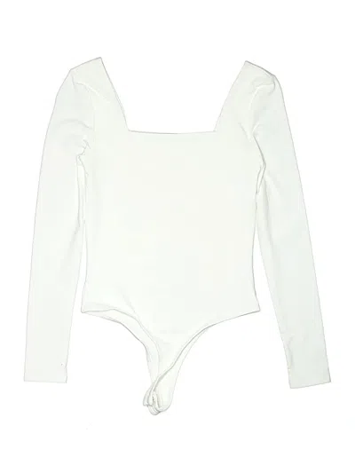 Pre-owned Francesca's Bodysuit In White