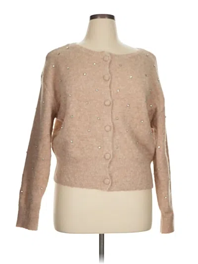 Pre-owned Francesca's Cardigan Sweater In Brown