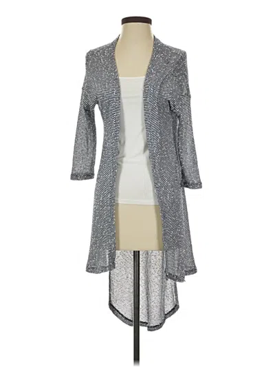 Pre-owned Francesca's Cardigan Sweater In Gray