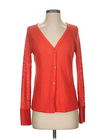 Pre-owned Francesca's Cardigan Sweater In Orange