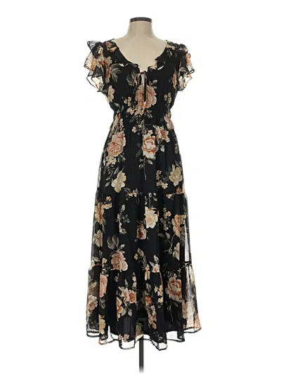 Pre-owned Francesca's Casual Dress In Black