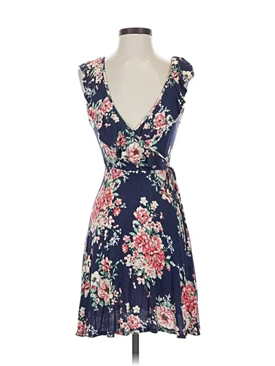 Pre-owned Francesca's Casual Dress In Blue