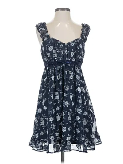 Pre-owned Francesca's Casual Dress In Blue