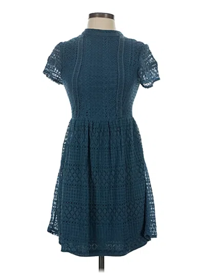 Pre-owned Francesca's Casual Dress In Blue