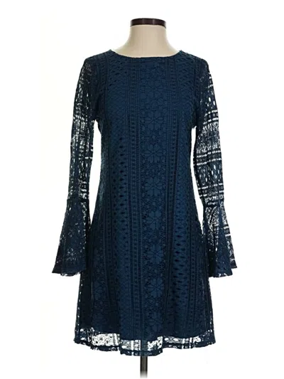 Pre-owned Francesca's Casual Dress In Blue