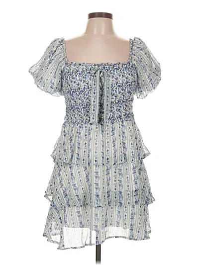 Pre-owned Francesca's Casual Dress In Blue