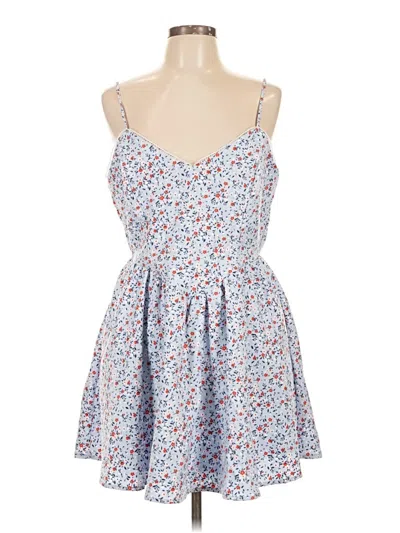 Pre-owned Francesca's Casual Dress In Blue