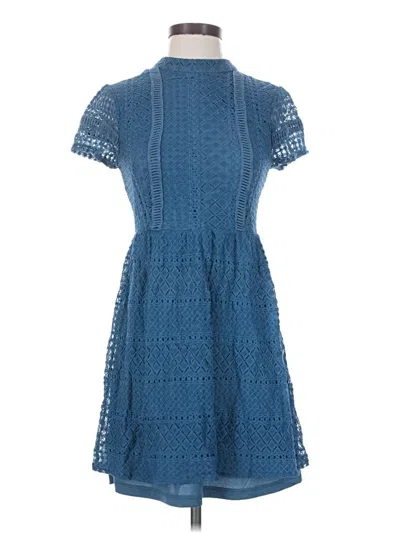 Pre-owned Francesca's Casual Dress In Blue