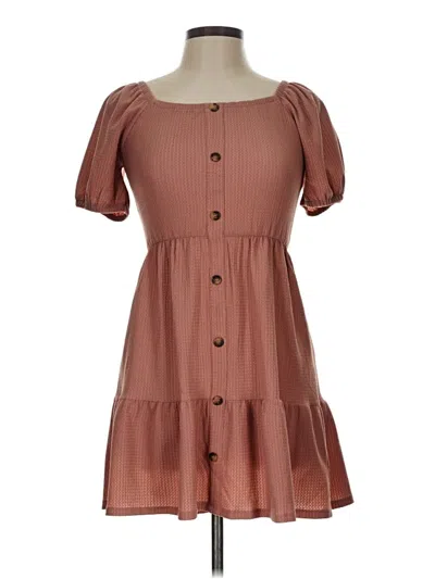 Pre-owned Francesca's Casual Dress In Brown