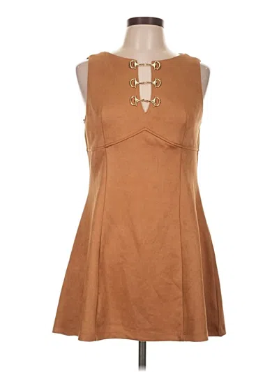 Pre-owned Francesca's Casual Dress In Brown