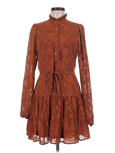 Pre-owned Francesca's Casual Dress In Brown