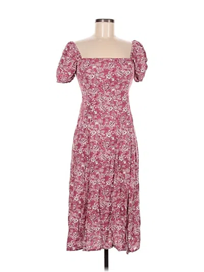 Pre-owned Francesca's Casual Dress In Burgundy