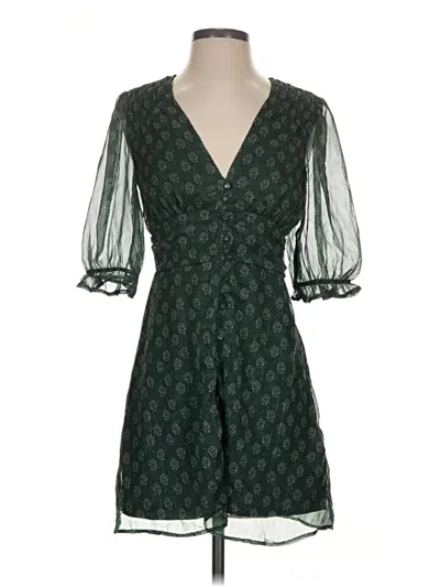 Pre-owned Francesca's Casual Dress In Green