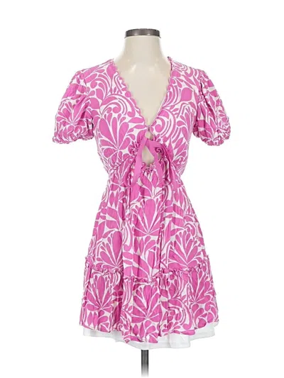 Pre-owned Francesca's Casual Dress In Pink