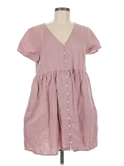 Pre-owned Francesca's Casual Dress In Pink