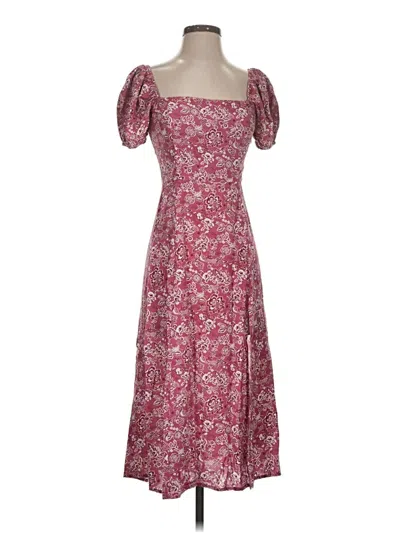 Pre-owned Francesca's Casual Dress In Pink