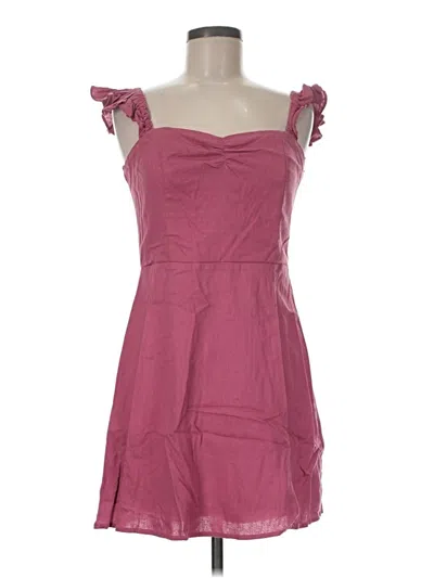 Pre-owned Francesca's Casual Dress In Pink