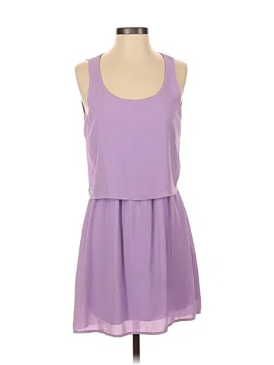 Pre-owned Francesca's Casual Dress In Purple