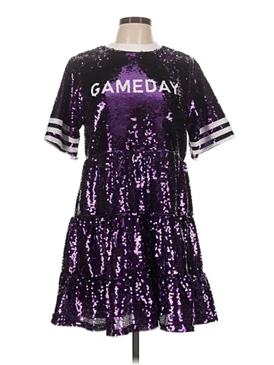 Pre-owned Francesca's Casual Dress In Purple