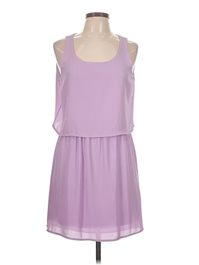 Pre-owned Francesca's Casual Dress In Purple