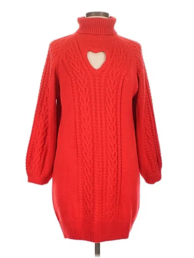 Pre-owned Francesca's Casual Dress In Red