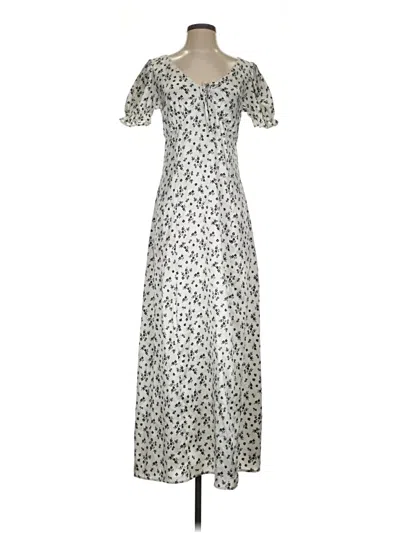Pre-owned Francesca's Casual Dress In Silver