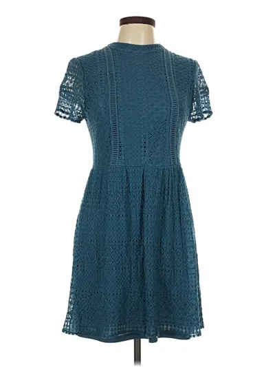 Pre-owned Francesca's Casual Dress In Teal