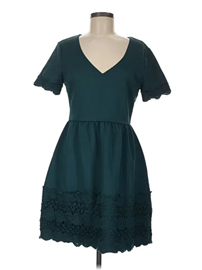 Pre-owned Francesca's Casual Dress In Teal