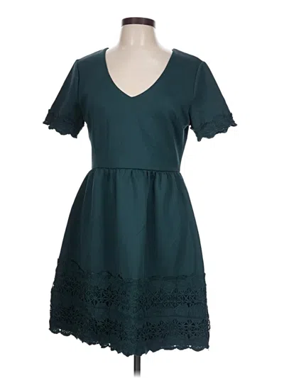 Pre-owned Francesca's Casual Dress In Teal
