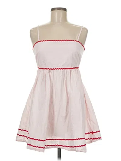 Pre-owned Francesca's Casual Dress In White