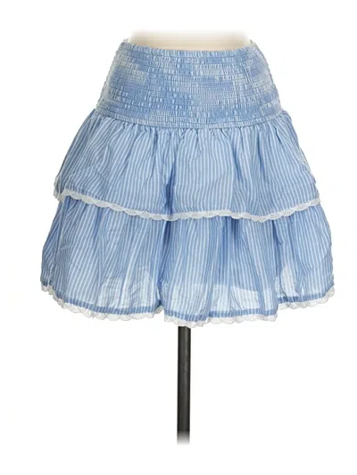 Pre-owned Francesca's Casual Skirt In Blue
