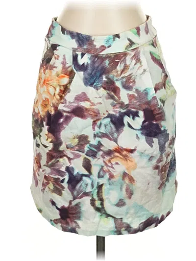Pre-owned Francesca's Casual Skirt In Ivory