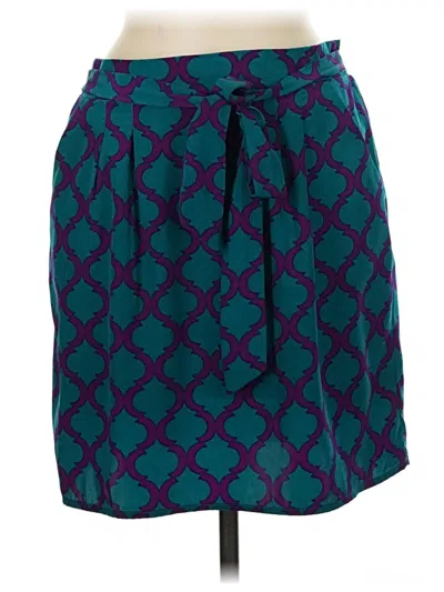 Pre-owned Francesca's Casual Skirt In Teal