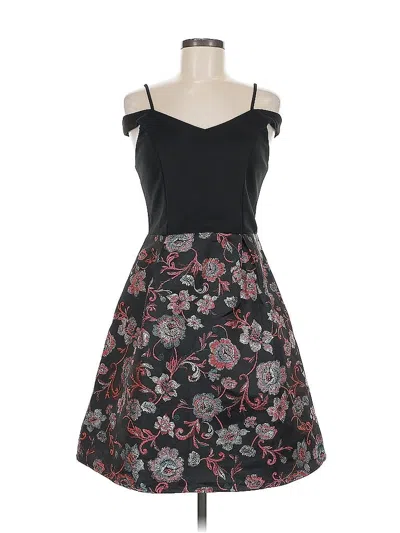 Pre-owned Francesca's Cocktail Dress In Black