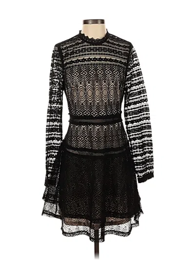 Pre-owned Francesca's Cocktail Dress In Black