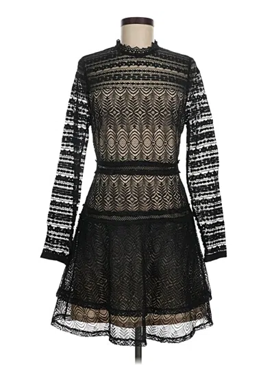 Pre-owned Francesca's Cocktail Dress In Black