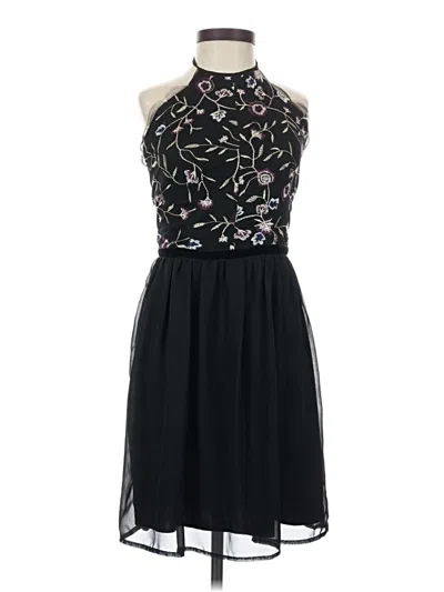 Pre-owned Francesca's Cocktail Dress In Black