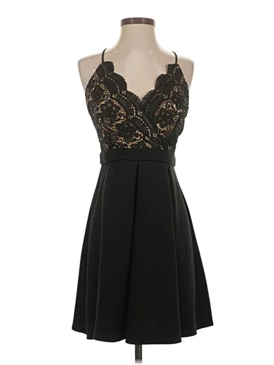Pre-owned Francesca's Cocktail Dress In Black