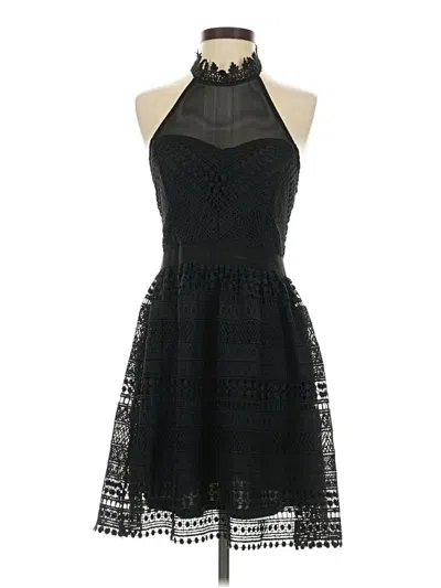 Pre-owned Francesca's Cocktail Dress In Black