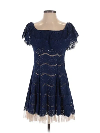 Pre-owned Francesca's Cocktail Dress In Blue