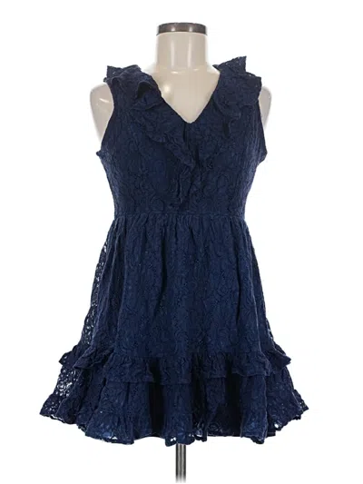 Pre-owned Francesca's Cocktail Dress In Blue