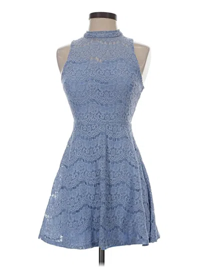 Pre-owned Francesca's Cocktail Dress In Blue