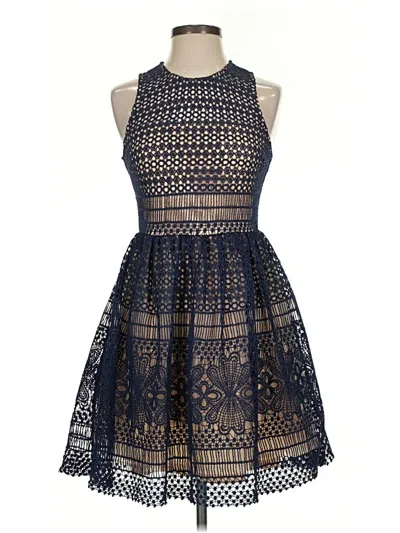 Pre-owned Francesca's Cocktail Dress In Blue