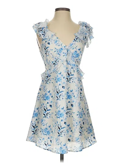 Pre-owned Francesca's Cocktail Dress In Blue