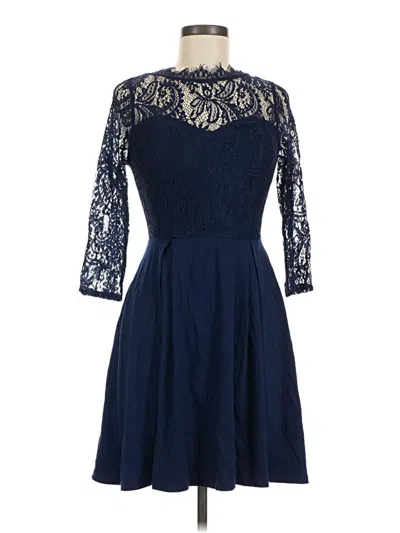 Pre-owned Francesca's Cocktail Dress In Blue